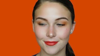 Orange Monochrome Makeup Look