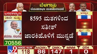 Belagavi Lok Sabha By-Election Results: Cong Satish Jarkiholi Leads By 8,595 Votes After 47 Rounds