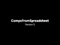 CompsFromSpreadsheet Version 5