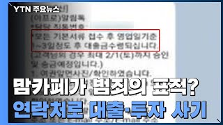 '맘카페'에 남긴 연락처가 사기 범죄의 표적 / YTN