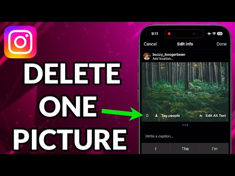 How To Delete One Picture From Multiple Pictures On Instagram Post