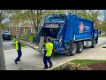 Republic Services Garbage Trucks Packing Bulk at the 2023 Spring Cleanup