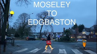 Driving around Birmingham #3 | Salisbury Rd - Moseley to Augustus Rd - Edgbaston | England UK 2021