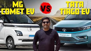 MG Comet VS Tiago EV | Which is the Best Electric Car? | Comparison | Times Drive