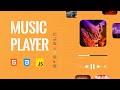 How to create Music player with pure HTML, CSS, JS | Learn to create music player in 2023