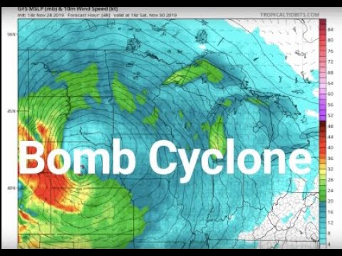 Bombogenesis And Bomb Cyclone Slam The US - YouTube