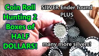 CRH Half Dollars SILVER ENDER \u0026 many more in 2 Box Hunt! #coinrollhunting