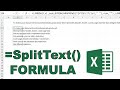 How to split paragraph of text across multiple rows in excel | LAMBDA