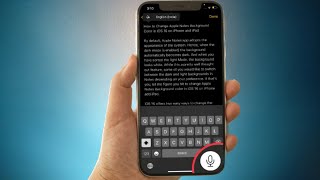 How to Switch Between Voice & Touch Input During Dictation in iOS 16 on iPhone