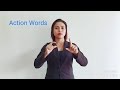 SIGN LANGUAGE (Action Words)