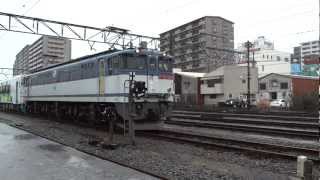 EF65 1085号機(新鶴見機関区所属)牽引8862レ 由利高原鉄道YR-3000形 YR-3001 おばこ 甲種輸送 沼津駅停車