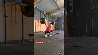 100kg 220lbs snatch progress from the first time ever to hitting it in competition