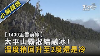 【1400追雪前線】太平山霧淞續融冰! 溫度稍回升至2度還是冷｜TVBS新聞 @TVBSNEWS02