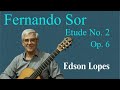 Fernando SOR: Etude No. 2 (from 12 Studies, Op. 6) by Edson Lopes