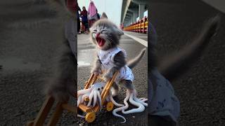 Kucing Jualan Cumi Belum Ada Yang Beli Sedih Banget 😿🦑😭🙀🐙😿🦑🥲🥰🙀 #catshorts #catlover #catvideos #cat