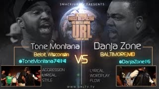 SMACK/URLTV PRESENTS : TONE MONTANA VS DANJA ZONE | URLTV