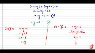 The sum of a two-digit
number and the number formed by reversing the order of digits is 66.