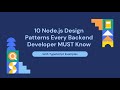 10 Node.js Design Patterns Every Backend Developer MUST Know (With TypeScript Examples)