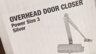 How to fit a Smith & Locke over head door closer.