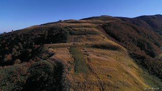 晩秋の部子山　4K空撮