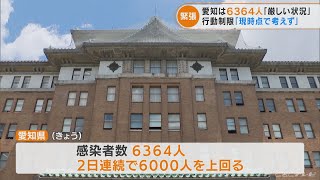 愛知の感染者2日連続で6000人超える　「現時点で行動制限は考えず」　ゲノム解析でBA.5は3割(2022/7/13)