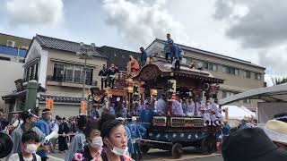 東町の屋台 総門前広場を出発！！　成田伝統芸能まつりにて　2022年9月17日