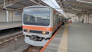 [しもうさ号] 3月13日越谷レイクタウン駅209系500番台 千ケヨM72編成 発車