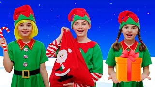 Five Little Elves | Christmas Kids Songs and Nursery Rhymes | Poli and Nick