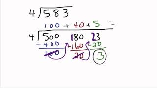 Expanded notation method of dividing