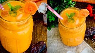 Carrot Milkshake | Street Juice  | സ്വാദൂറും ക്യാരറ്റ് മിൽക്ക് ഷേക്ക്‌ | Recipe 148