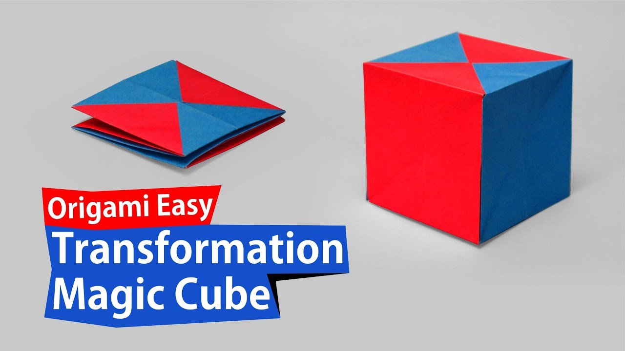 Origami Transformation Magic Cube Easy - YouTube