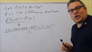 Precalculus Review: Difference Quotient
