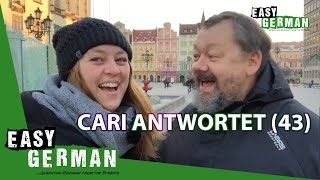 Cari antwortet (43) - Easy German Tour in Polen | Verben mit Präfixen | Easy German bei Memrise