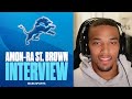 Amon-Ra St. Brown speaks on memories of getting drafted to Detroit, USC/Michigan matchup