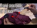 How to remove a security tag from clothing - Life Hack DIY