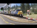 CSX Manifest Train in Tidewater Point Rail 2000 in Trainz Simulator 3