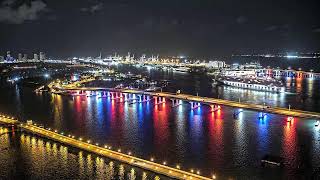 LIVE DoubleTree by Hilton Grand Hotel Biscayne Bay | Miami Traffic Cam | Miami Skyline View 4K