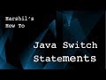1.12 Java Switch Statements