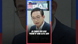 #Shorts / 윤석열 대통령 국정운영 부정평가 60% 넘어 (2022.07.19/뉴스프리데스크/MBC)