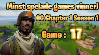 Vem vinner först? OG Fortnite Chapter 1 Season 1