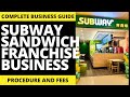 SUBWAY SANDWICH Franchise Business Ideas | Franchise Republic