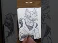 [ASMR] Drawing Goku 🐒- DragonBall #satisfying #shorts #asmr