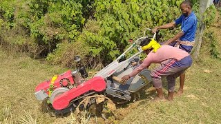 Kamco Power Tiller Landing by Skilled Driver || Power Tiller Puddling For Summer Season Rice Farming