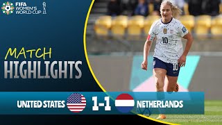 USA vs Netherlands (1-1), FIFA Women's World Cup 2023, Highlights & Goals,