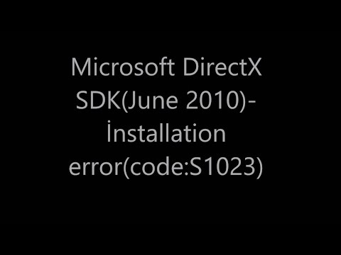 FIX S1023 ERROR DirectX SDK (JUNE 2010) FIX S1023 ERROR DirectX SDK (JUNE 2010)