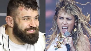 UFC Fighter calls out Miley Cyrus to be his Valentine, She Responds