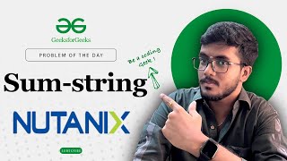 Sum-string | 🧑💻 C++, Java, Python | Recursion | Backtracking | Strings | POTD | GeeksforGeeks