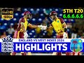 England Vs West Indies 5th T20 Highlights 2024 | ENG VS WI