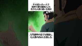 【NARUTO】マイト・ダイに関する面白い雑学 #shorts #NARUTO #ナルト