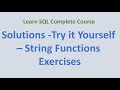33. Solution String Functions